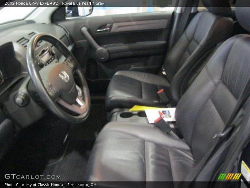 Royal Blue Pearl / Gray 2009 Honda CR-V EX-L 4WD