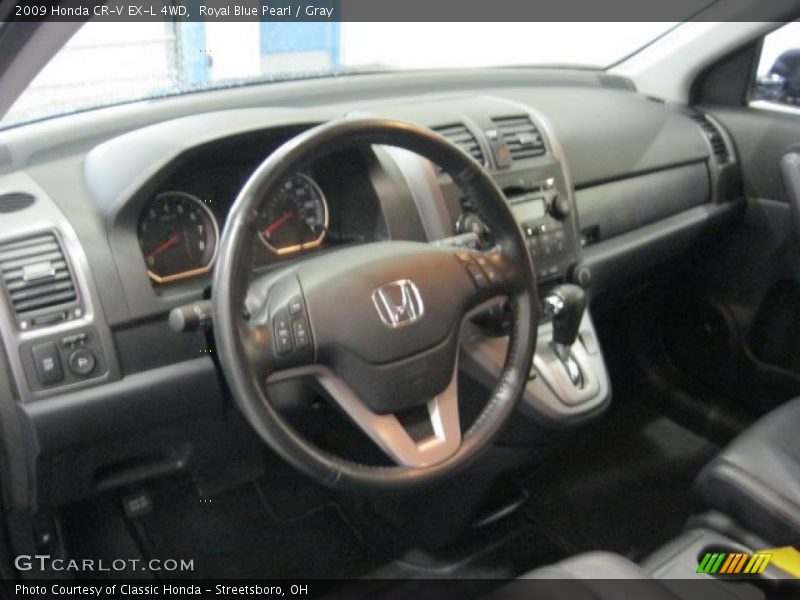 Royal Blue Pearl / Gray 2009 Honda CR-V EX-L 4WD