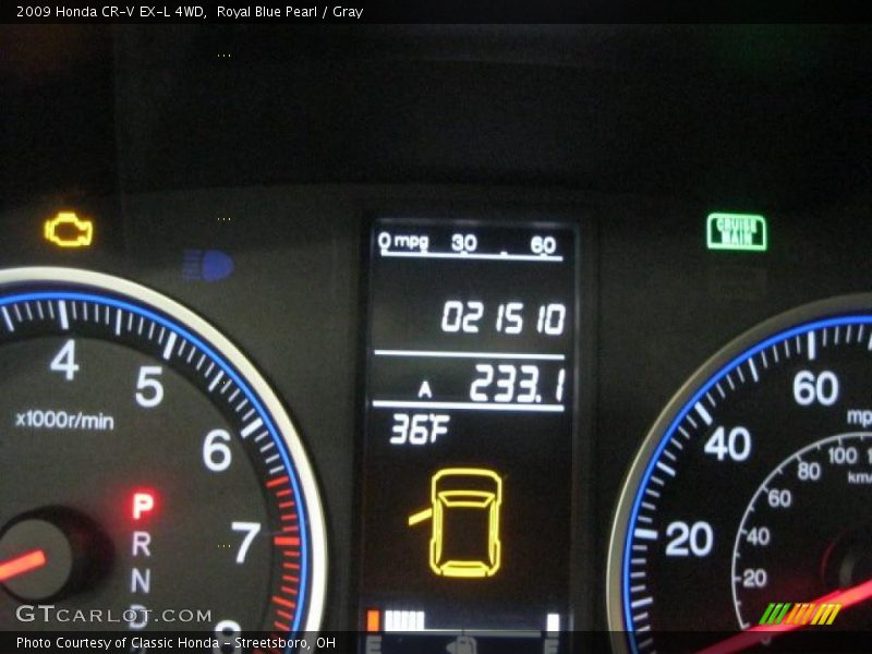 Royal Blue Pearl / Gray 2009 Honda CR-V EX-L 4WD