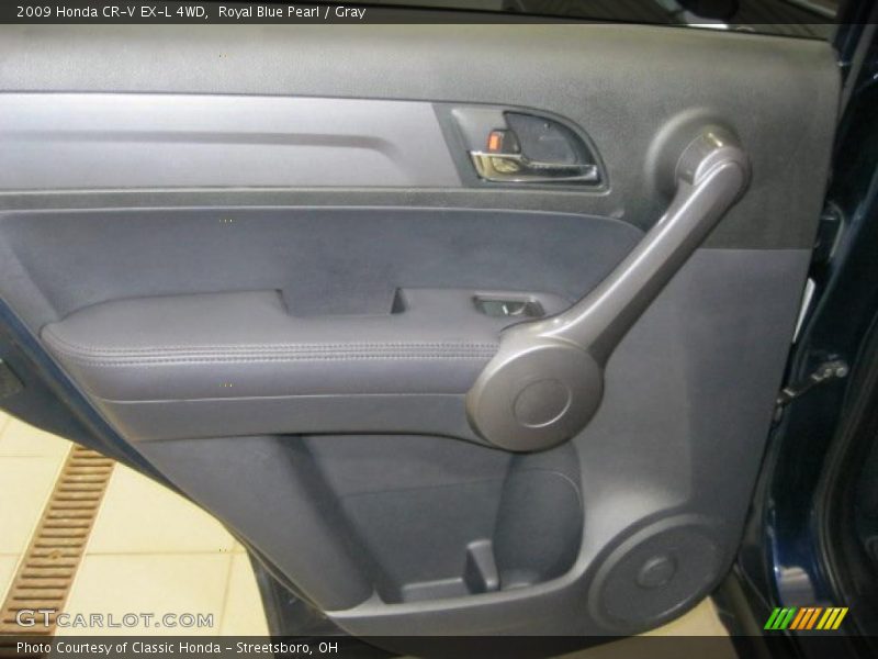 Royal Blue Pearl / Gray 2009 Honda CR-V EX-L 4WD