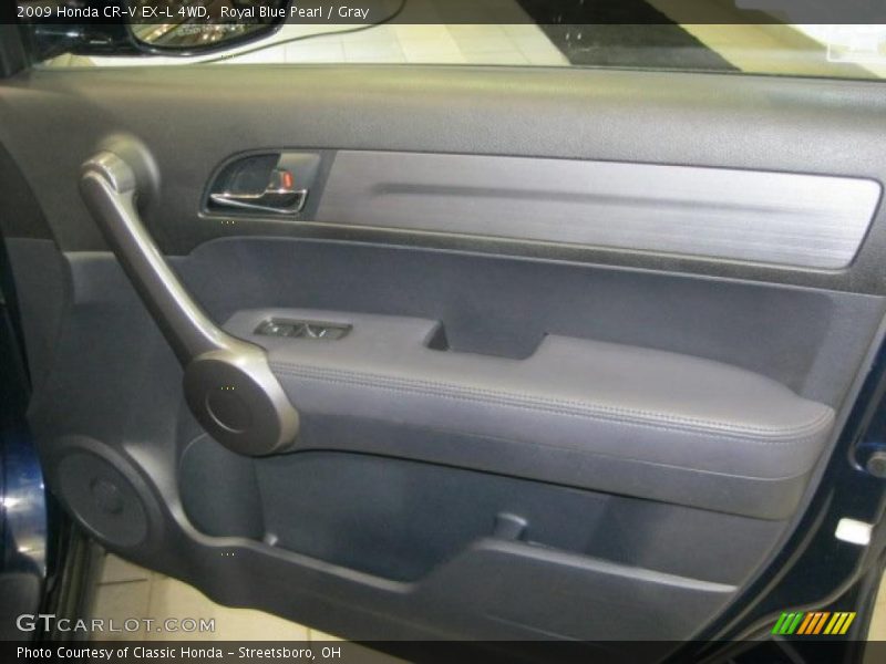 Royal Blue Pearl / Gray 2009 Honda CR-V EX-L 4WD