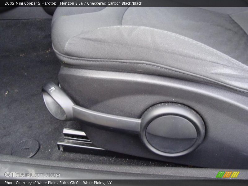 Horizon Blue / Checkered Carbon Black/Black 2009 Mini Cooper S Hardtop