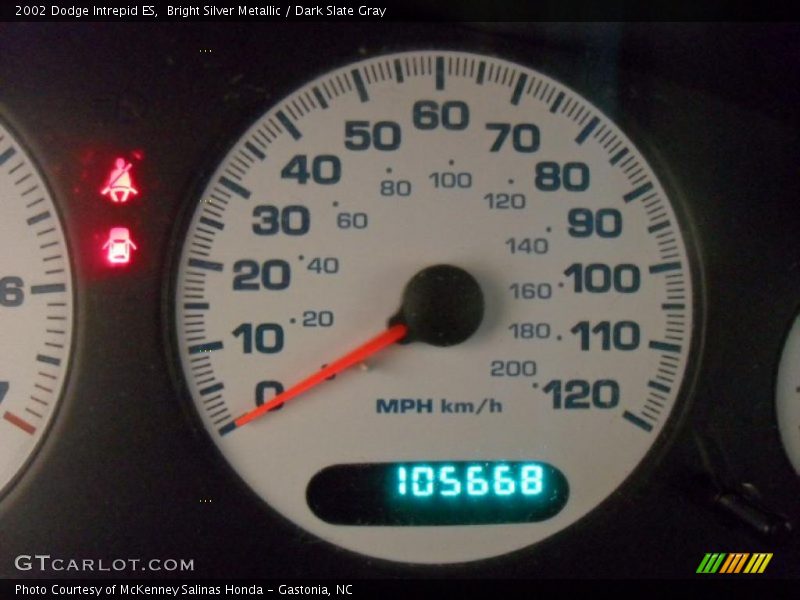 Bright Silver Metallic / Dark Slate Gray 2002 Dodge Intrepid ES