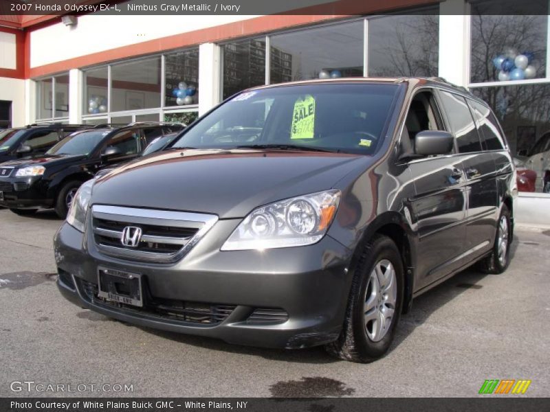 Nimbus Gray Metallic / Ivory 2007 Honda Odyssey EX-L