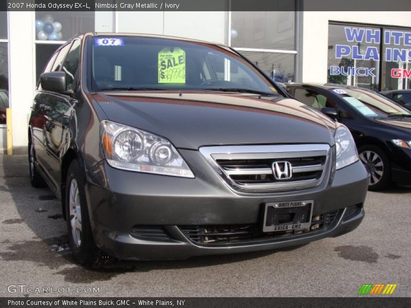 Nimbus Gray Metallic / Ivory 2007 Honda Odyssey EX-L