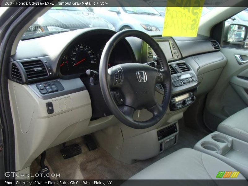 Nimbus Gray Metallic / Ivory 2007 Honda Odyssey EX-L