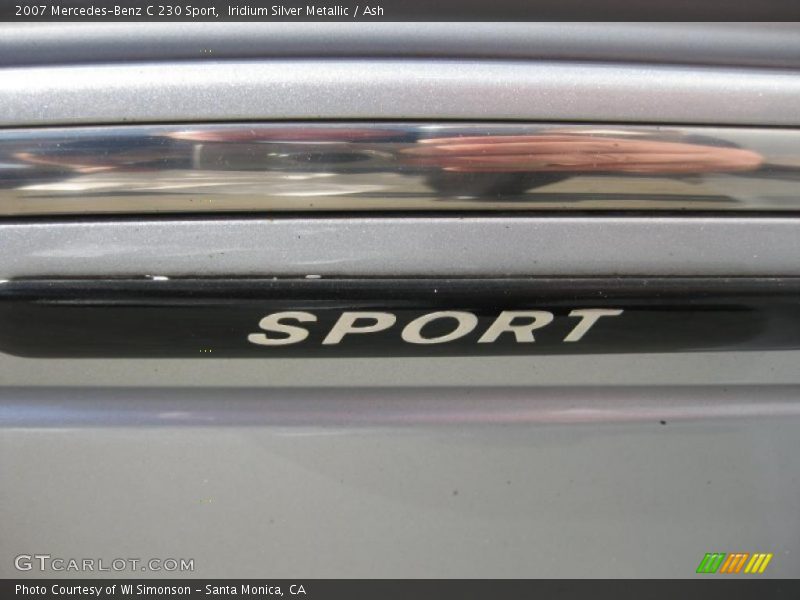Iridium Silver Metallic / Ash 2007 Mercedes-Benz C 230 Sport