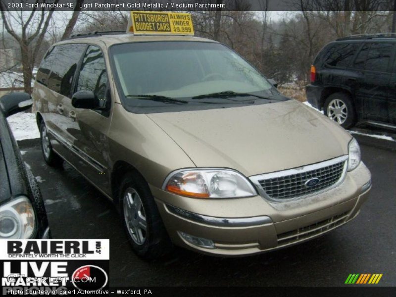 Light Parchment Gold Metallic / Medium Parchment 2001 Ford Windstar SE