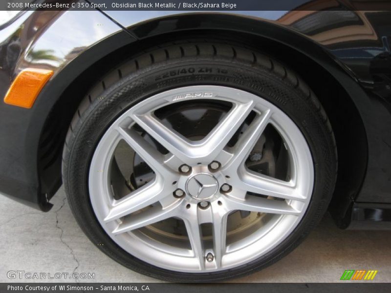 Obsidian Black Metallic / Black/Sahara Beige 2008 Mercedes-Benz C 350 Sport