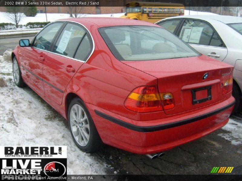 Electric Red / Sand 2002 BMW 3 Series 330xi Sedan