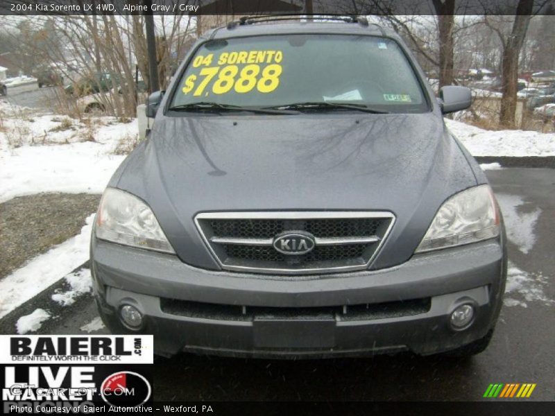 Alpine Gray / Gray 2004 Kia Sorento LX 4WD