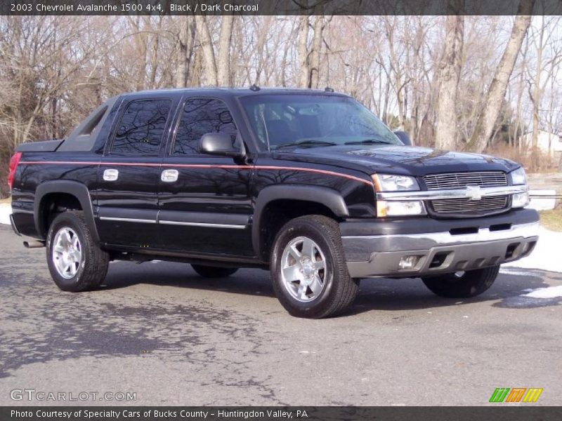 Black / Dark Charcoal 2003 Chevrolet Avalanche 1500 4x4