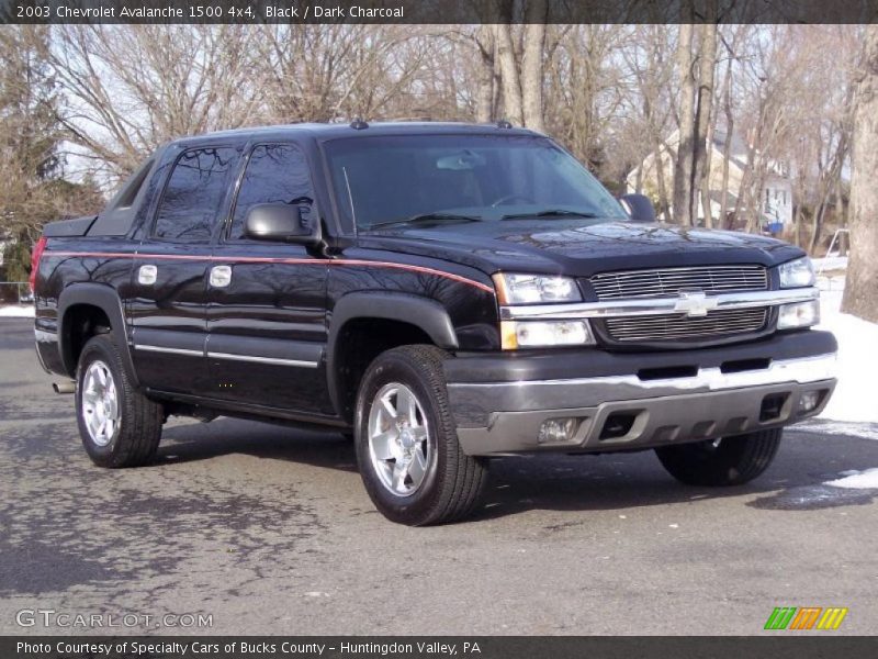 Black / Dark Charcoal 2003 Chevrolet Avalanche 1500 4x4