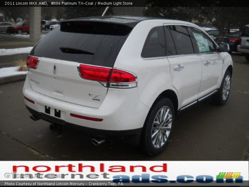 White Platinum Tri-Coat / Medium Light Stone 2011 Lincoln MKX AWD