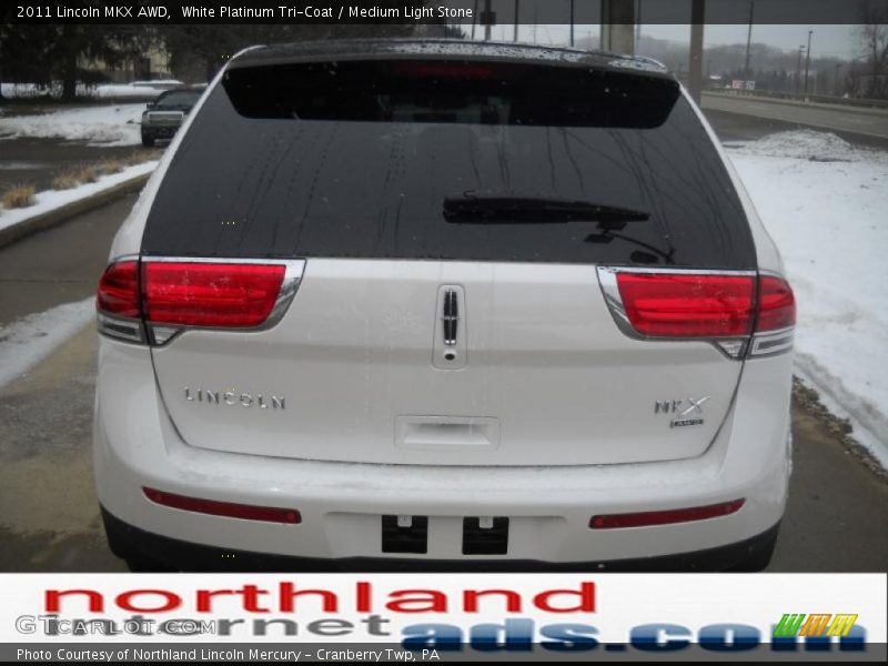 White Platinum Tri-Coat / Medium Light Stone 2011 Lincoln MKX AWD
