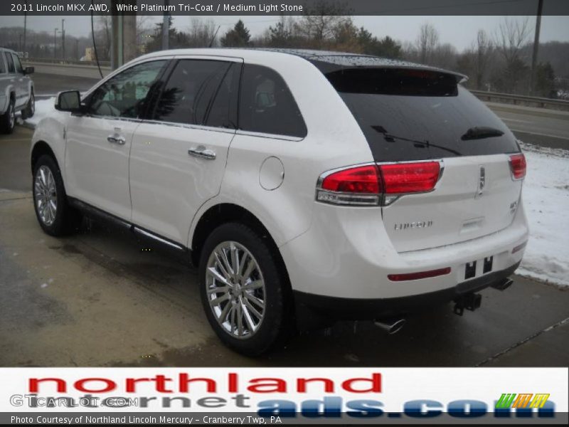 White Platinum Tri-Coat / Medium Light Stone 2011 Lincoln MKX AWD