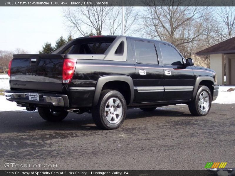 Black / Dark Charcoal 2003 Chevrolet Avalanche 1500 4x4