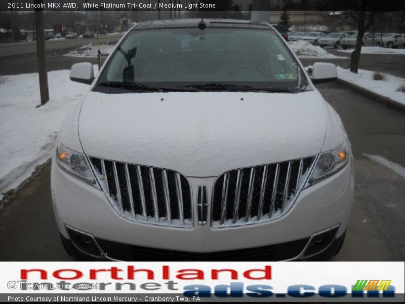 White Platinum Tri-Coat / Medium Light Stone 2011 Lincoln MKX AWD