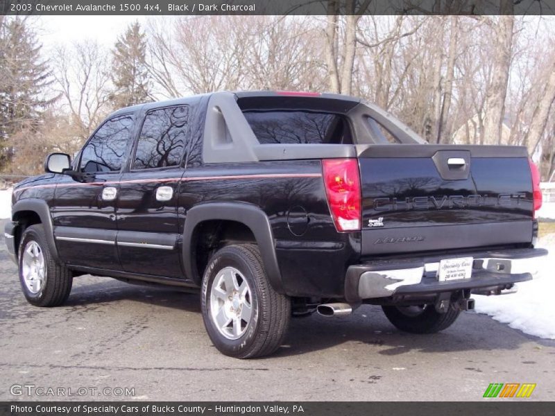 Black / Dark Charcoal 2003 Chevrolet Avalanche 1500 4x4