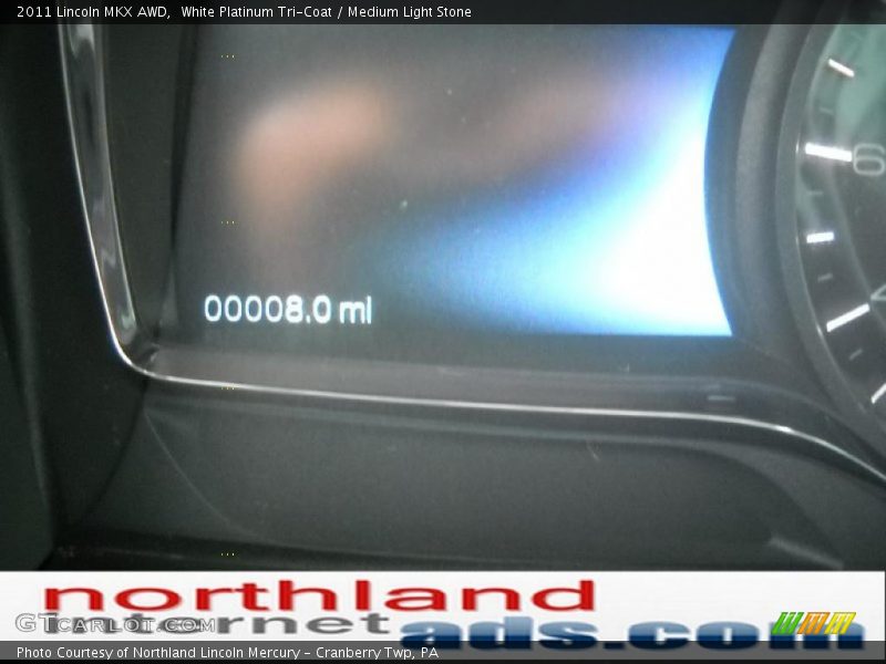 White Platinum Tri-Coat / Medium Light Stone 2011 Lincoln MKX AWD