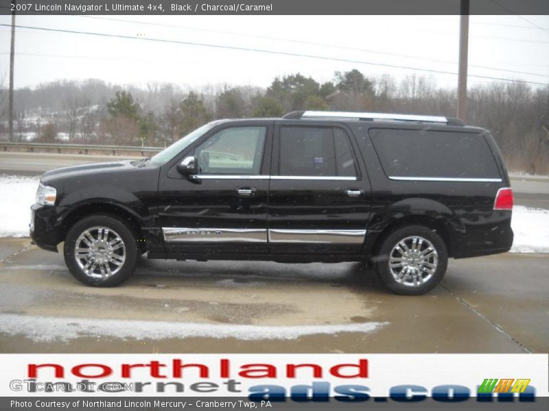 Black / Charcoal/Caramel 2007 Lincoln Navigator L Ultimate 4x4