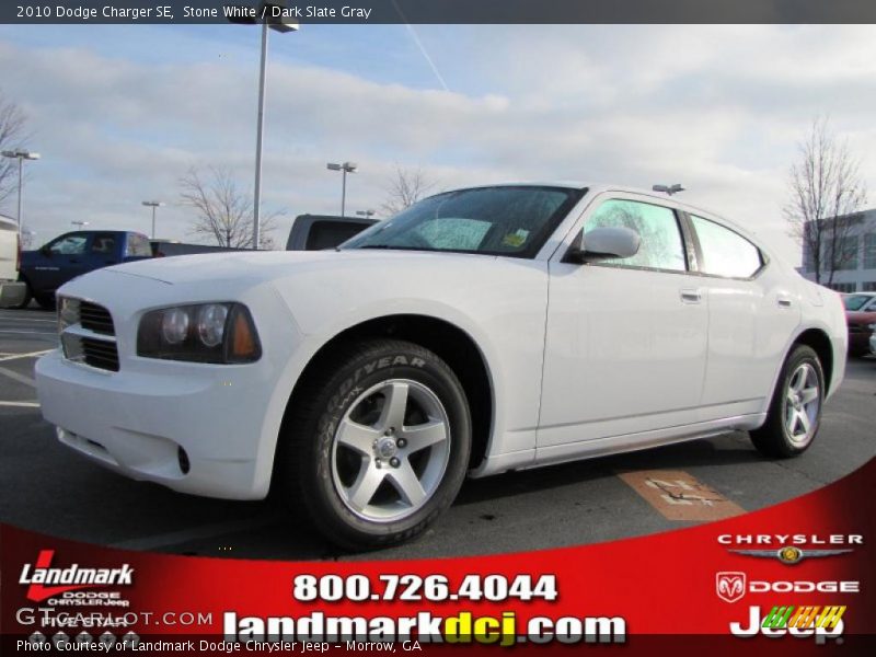 Stone White / Dark Slate Gray 2010 Dodge Charger SE