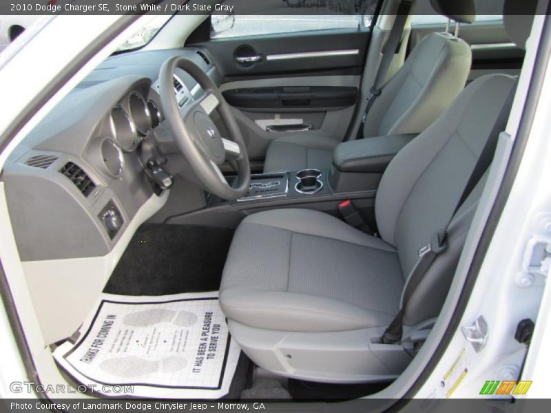 Stone White / Dark Slate Gray 2010 Dodge Charger SE