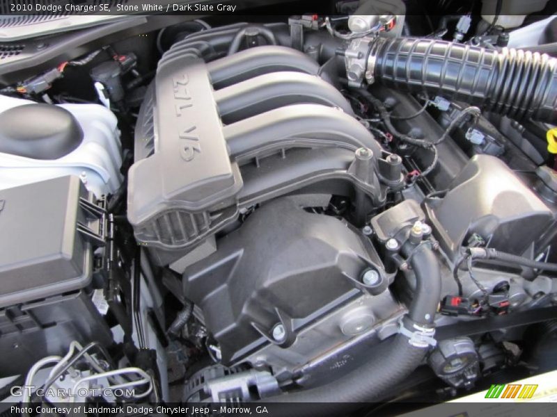 Stone White / Dark Slate Gray 2010 Dodge Charger SE