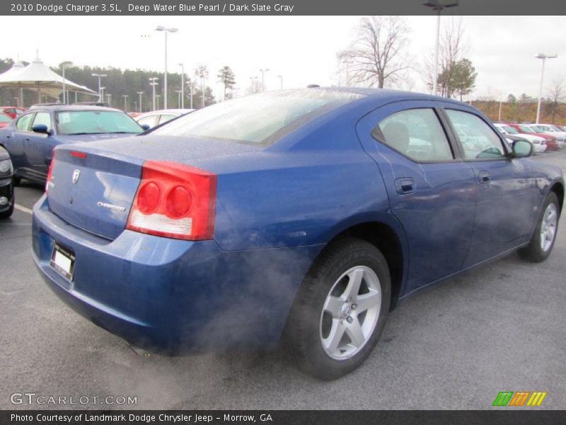 Deep Water Blue Pearl / Dark Slate Gray 2010 Dodge Charger 3.5L