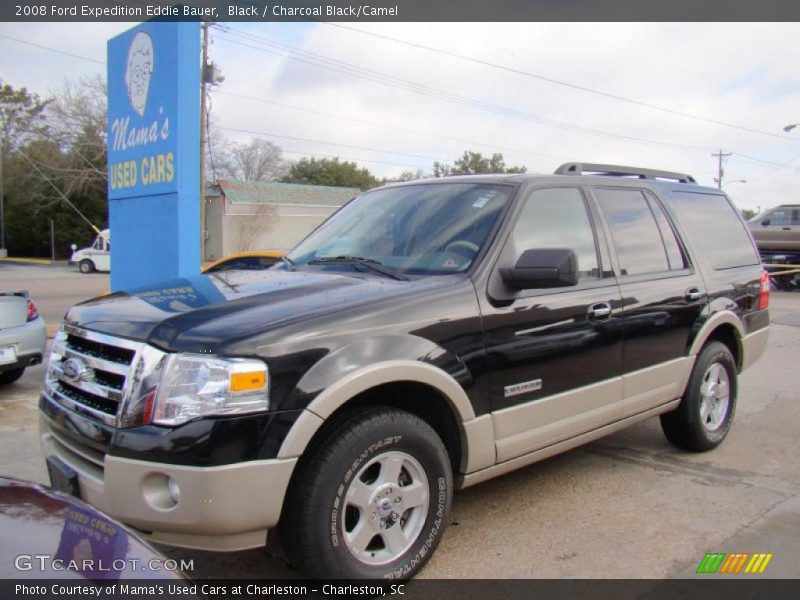 Black / Charcoal Black/Camel 2008 Ford Expedition Eddie Bauer