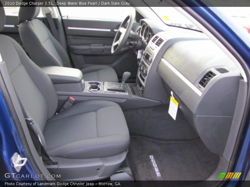 Deep Water Blue Pearl / Dark Slate Gray 2010 Dodge Charger 3.5L