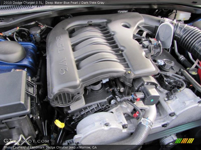 Deep Water Blue Pearl / Dark Slate Gray 2010 Dodge Charger 3.5L