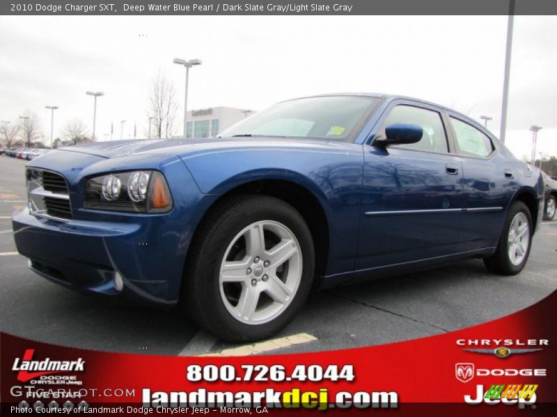 Deep Water Blue Pearl / Dark Slate Gray/Light Slate Gray 2010 Dodge Charger SXT