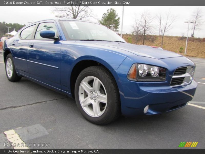 Deep Water Blue Pearl / Dark Slate Gray/Light Slate Gray 2010 Dodge Charger SXT