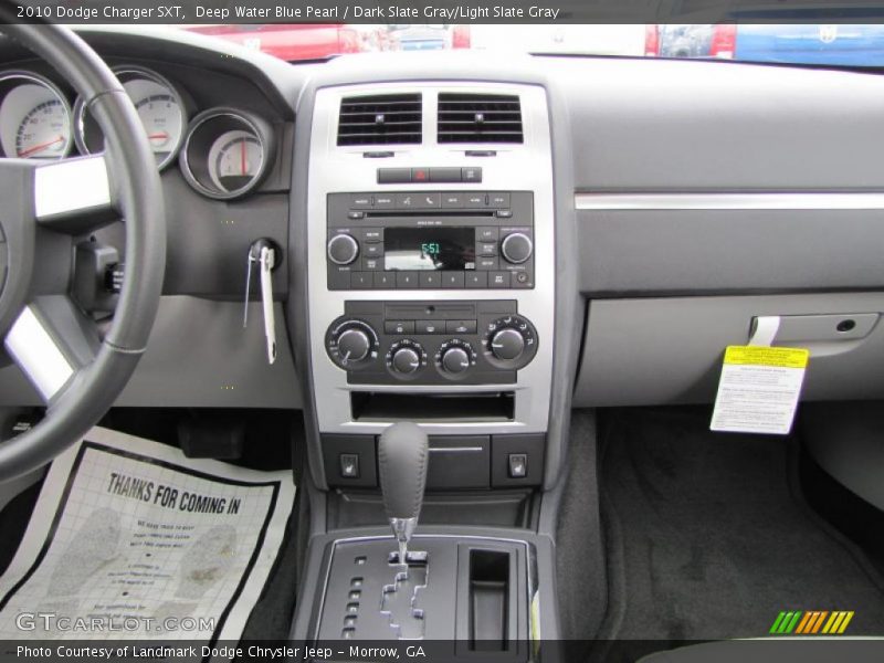 Deep Water Blue Pearl / Dark Slate Gray/Light Slate Gray 2010 Dodge Charger SXT