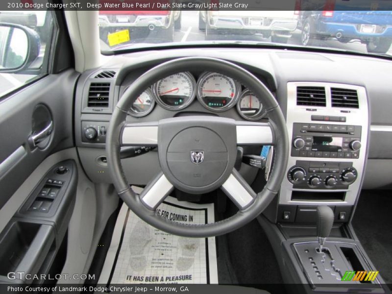 Deep Water Blue Pearl / Dark Slate Gray/Light Slate Gray 2010 Dodge Charger SXT