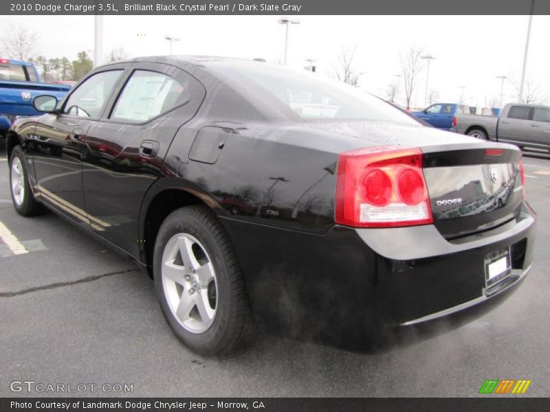 Brilliant Black Crystal Pearl / Dark Slate Gray 2010 Dodge Charger 3.5L
