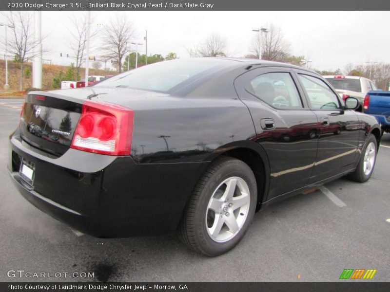 Brilliant Black Crystal Pearl / Dark Slate Gray 2010 Dodge Charger 3.5L