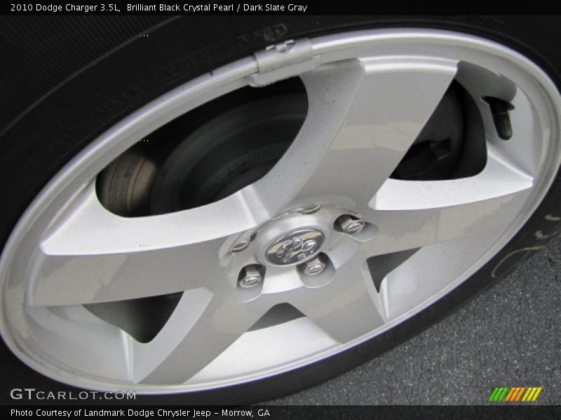 Brilliant Black Crystal Pearl / Dark Slate Gray 2010 Dodge Charger 3.5L