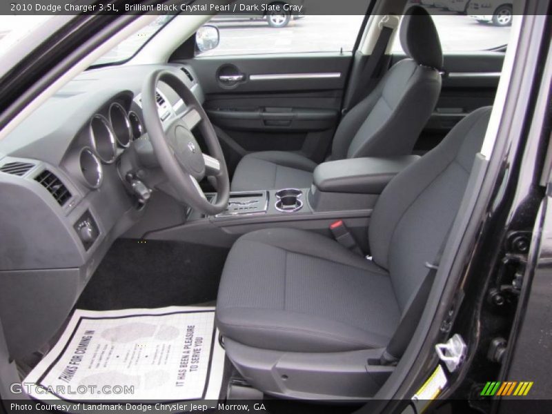 Brilliant Black Crystal Pearl / Dark Slate Gray 2010 Dodge Charger 3.5L