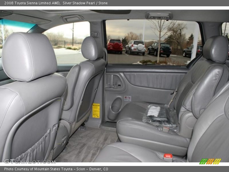 Silver Shadow Pearl / Stone 2008 Toyota Sienna Limited AWD