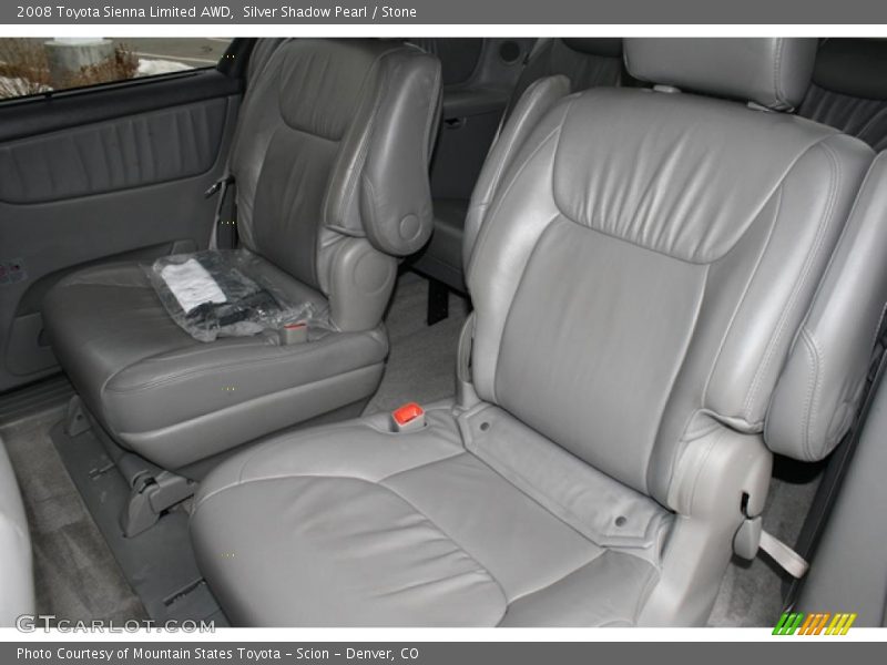 Silver Shadow Pearl / Stone 2008 Toyota Sienna Limited AWD