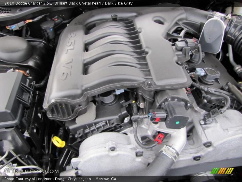 Brilliant Black Crystal Pearl / Dark Slate Gray 2010 Dodge Charger 3.5L
