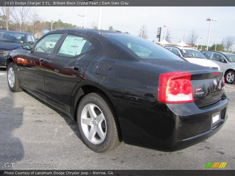 Brilliant Black Crystal Pearl / Dark Slate Gray 2010 Dodge Charger 3.5L