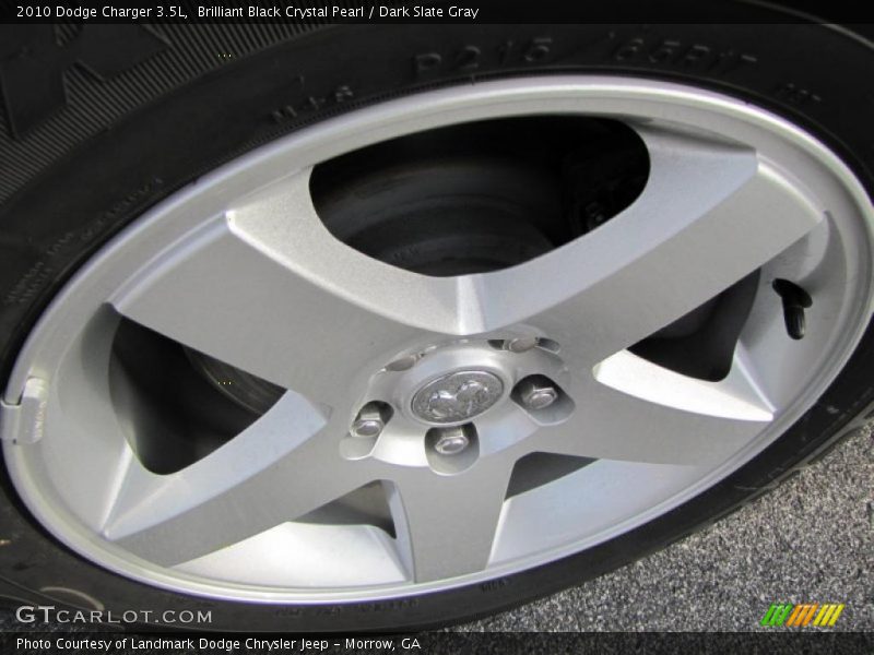 Brilliant Black Crystal Pearl / Dark Slate Gray 2010 Dodge Charger 3.5L