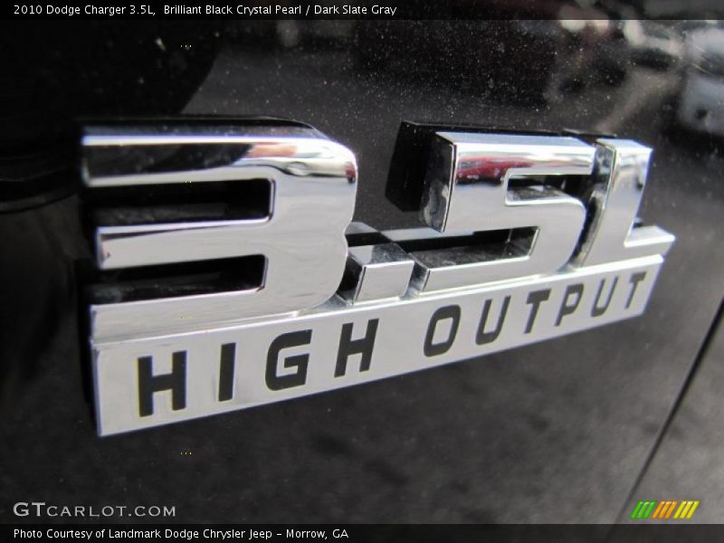 Brilliant Black Crystal Pearl / Dark Slate Gray 2010 Dodge Charger 3.5L