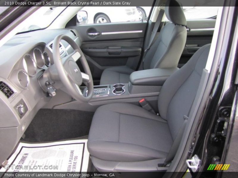 Brilliant Black Crystal Pearl / Dark Slate Gray 2010 Dodge Charger 3.5L