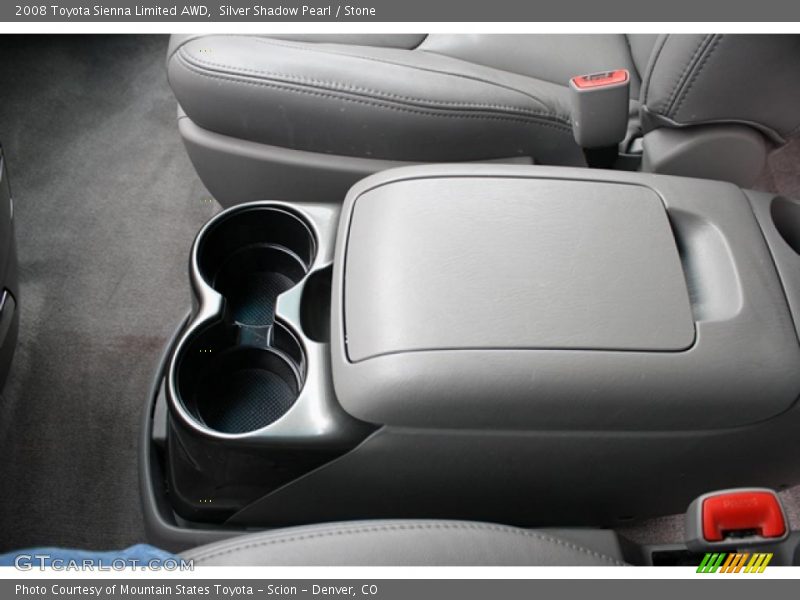 Silver Shadow Pearl / Stone 2008 Toyota Sienna Limited AWD