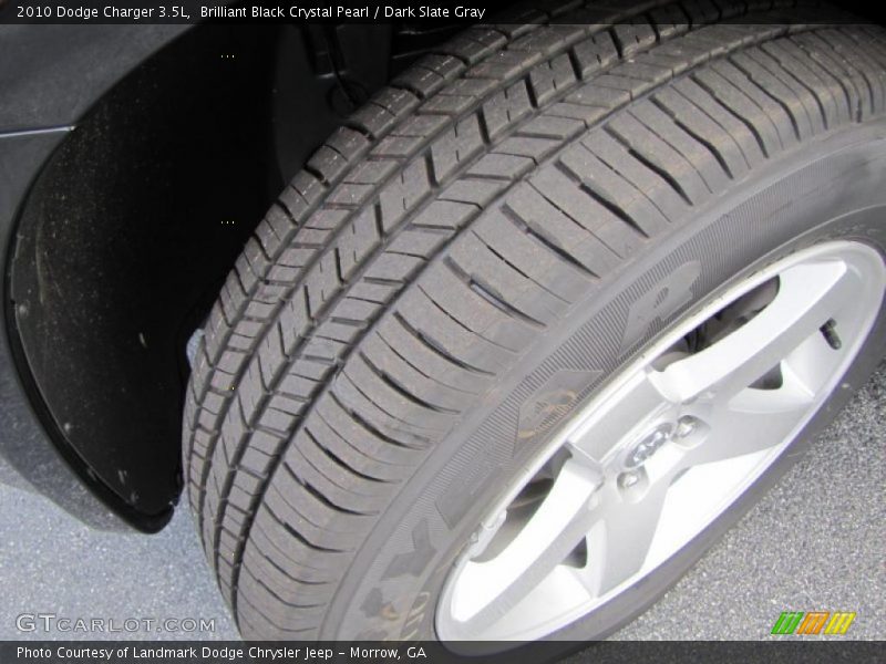 Brilliant Black Crystal Pearl / Dark Slate Gray 2010 Dodge Charger 3.5L