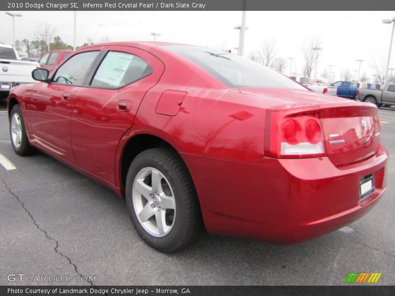 Inferno Red Crystal Pearl / Dark Slate Gray 2010 Dodge Charger SE